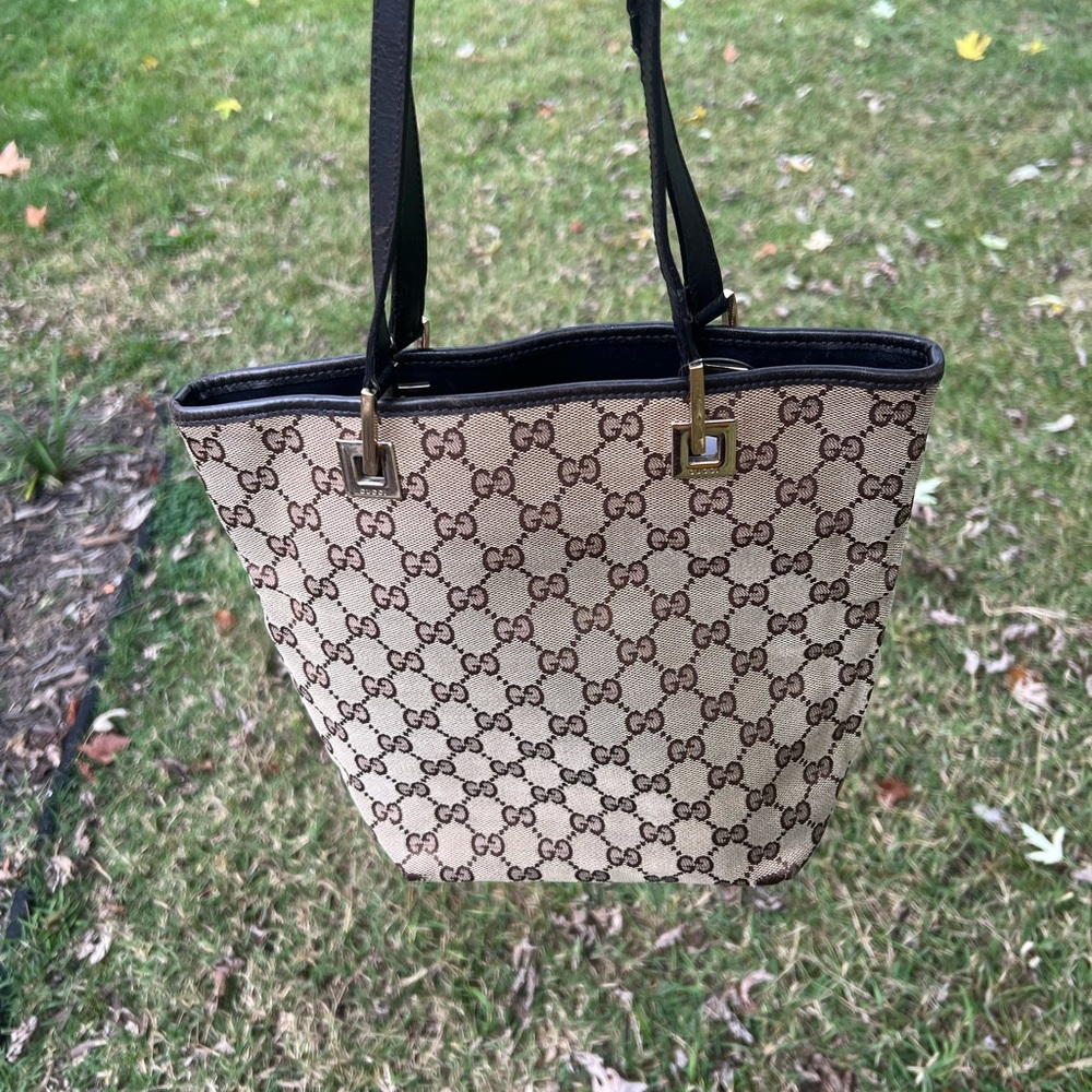 Brown Gucci Mini Tote Bag